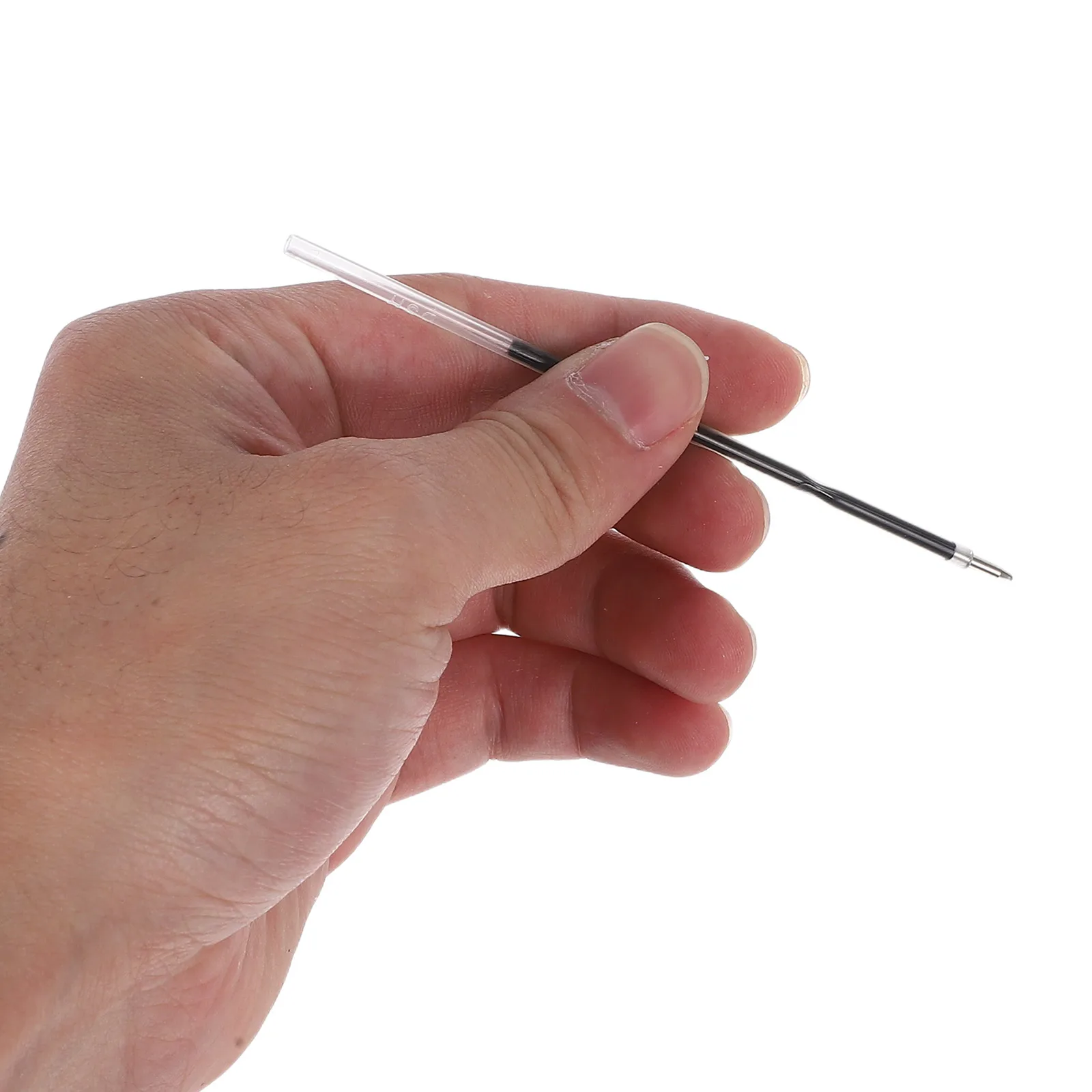 

200pcs Ballpoint Pen Refills Black Ink Replacement Core for Office Retractable Pens Compatible Smooth Writing Easy Refill