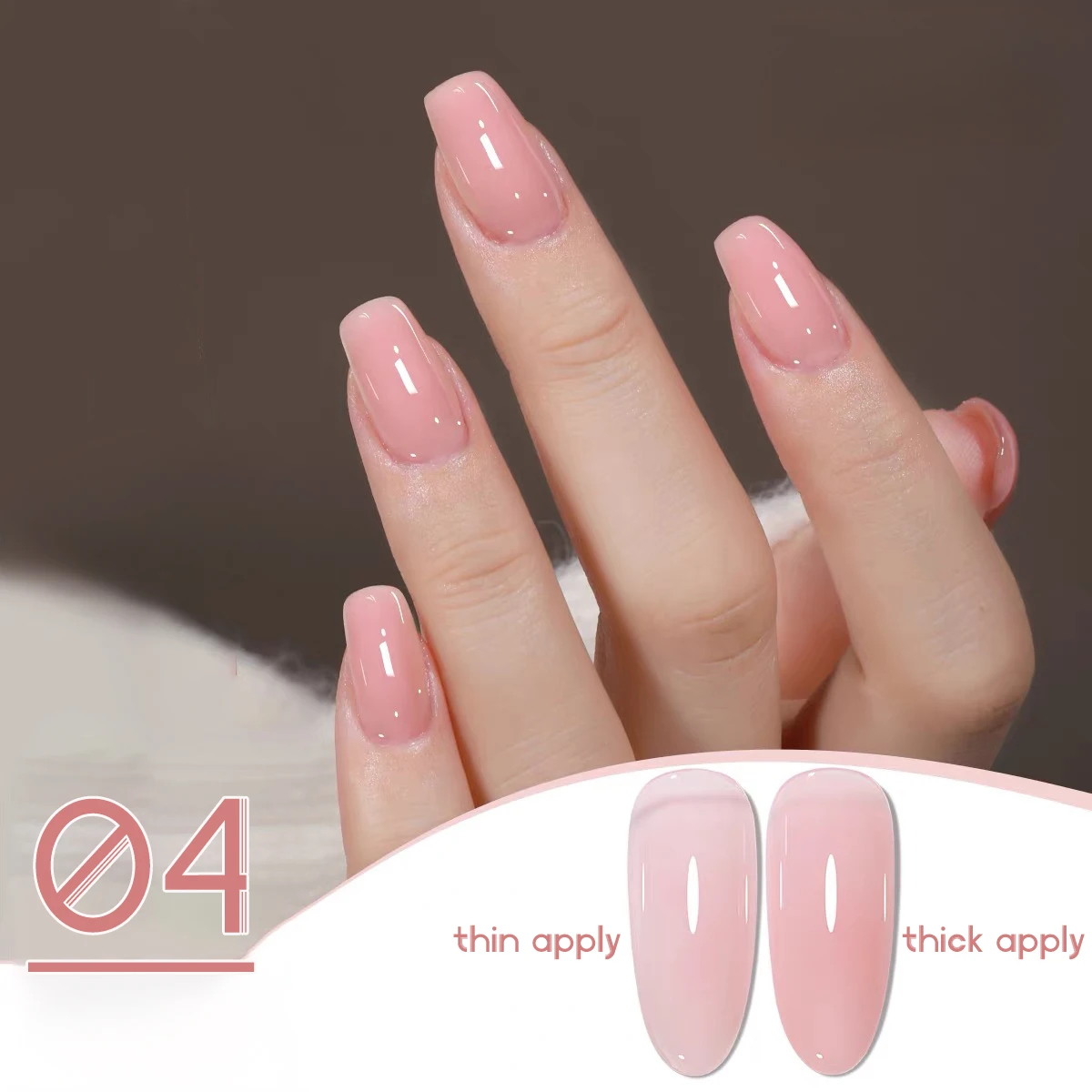 1pcs TC Ice Transparent Water Sensitive Naked Skin Series Gel Nail Polish 2026 Nude Pink Micro Construction Gel Nail Art
