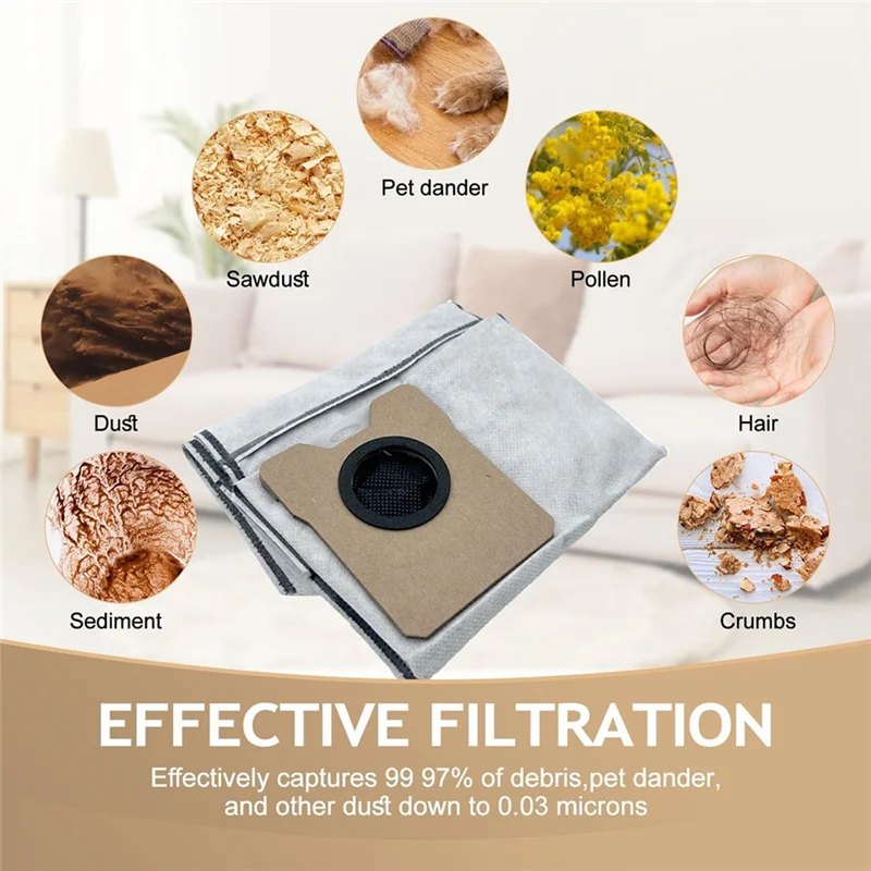 20 piezas cepillo principal Cepillo Lateral filtro Hepa reemplazo de bolsa de polvo para Eufy C10 accesorios de Robot aspirador-A77G