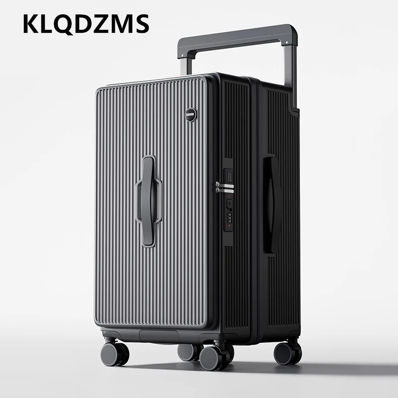 KLQDZMS Koffer auf Rädern, Trolley-Koffer mit übergroßer Kapazität, 24 Zoll, 26 Zoll, 28 Zoll, 30 Zoll, 32 Zoll, Passwortbox, 20 Zoll, PC-Boarding-Koffer, Gepäck