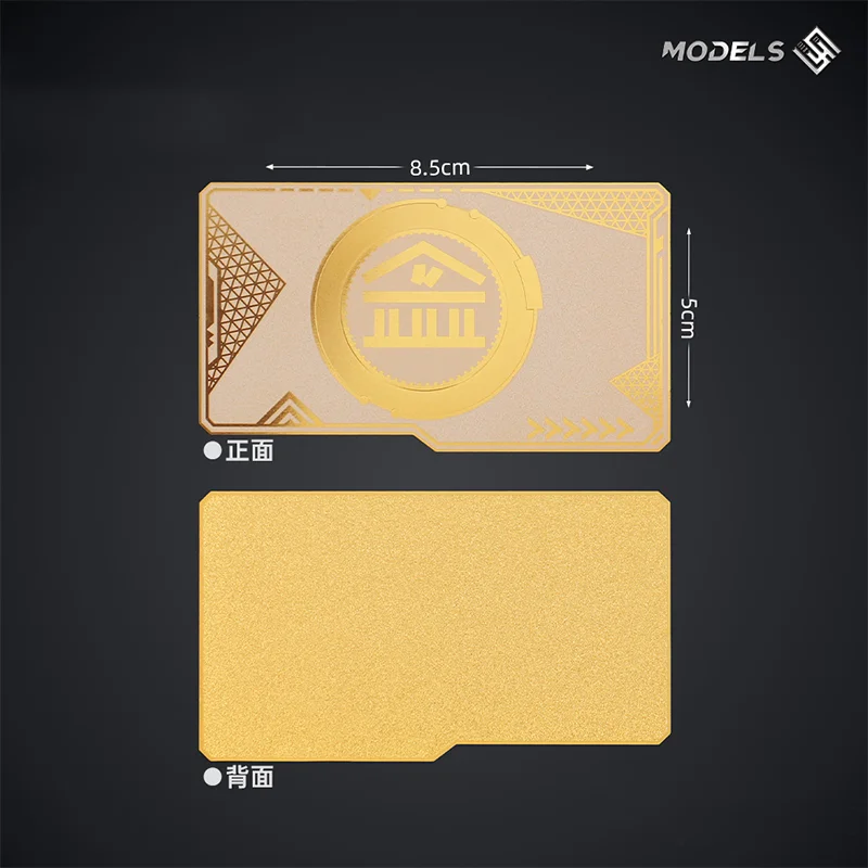 총싸움 게임 주변기기 금속 룸 키 금고 키 플레잉 카드 장난감 소장품 모든 금속 카드 친구를위한 선물