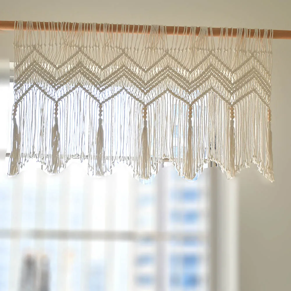 Boho Macrame handmade curtain  macrame wall hanging taperstry decoratin curtion for home decortion