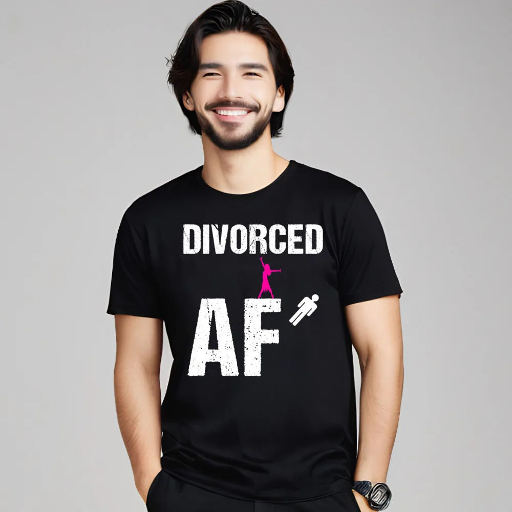 Funny Divorce Shirt Divorce Party Geek Tees Short Sleeve Husband 100% Cotton NEW YEAR DAY Crew Neck Tshirts Lose T Shirt Retro