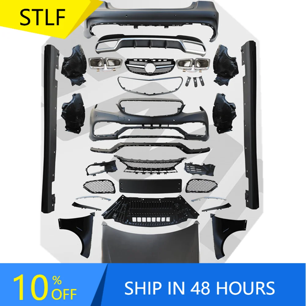 

STLFBumper Complete Body Kit for Mercedess Benzs E CLASS E63 W212 Old Upgrade to New AMGs 2014-2016 YEAR