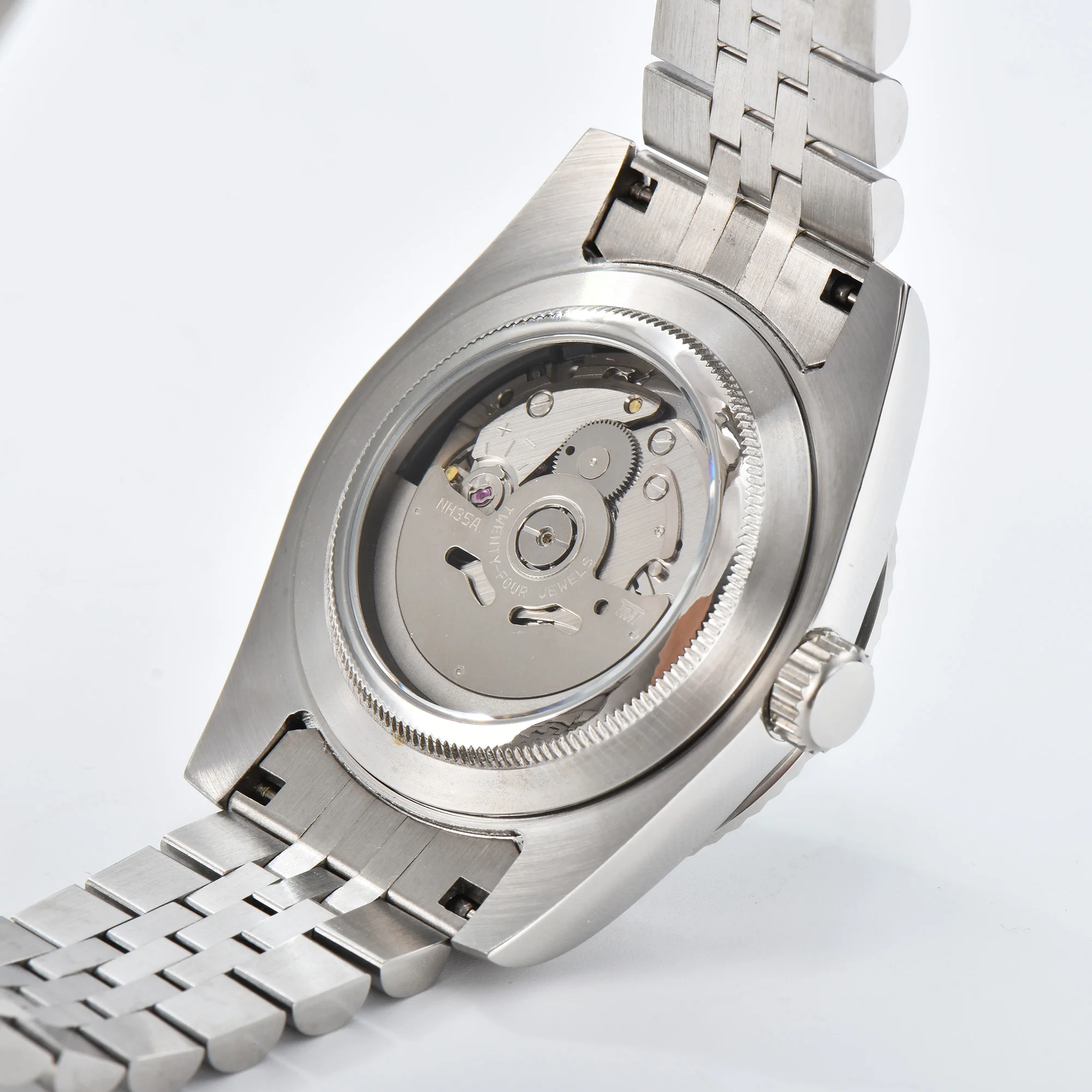 ساعات رجالية 39 مللي متر/36 مللي متر NH35A ساعة يد ميكانيكية أوتوماتيكية بالكامل لومن أخضر ساعة رجالي زجاج الياقوت مقاوم للماء