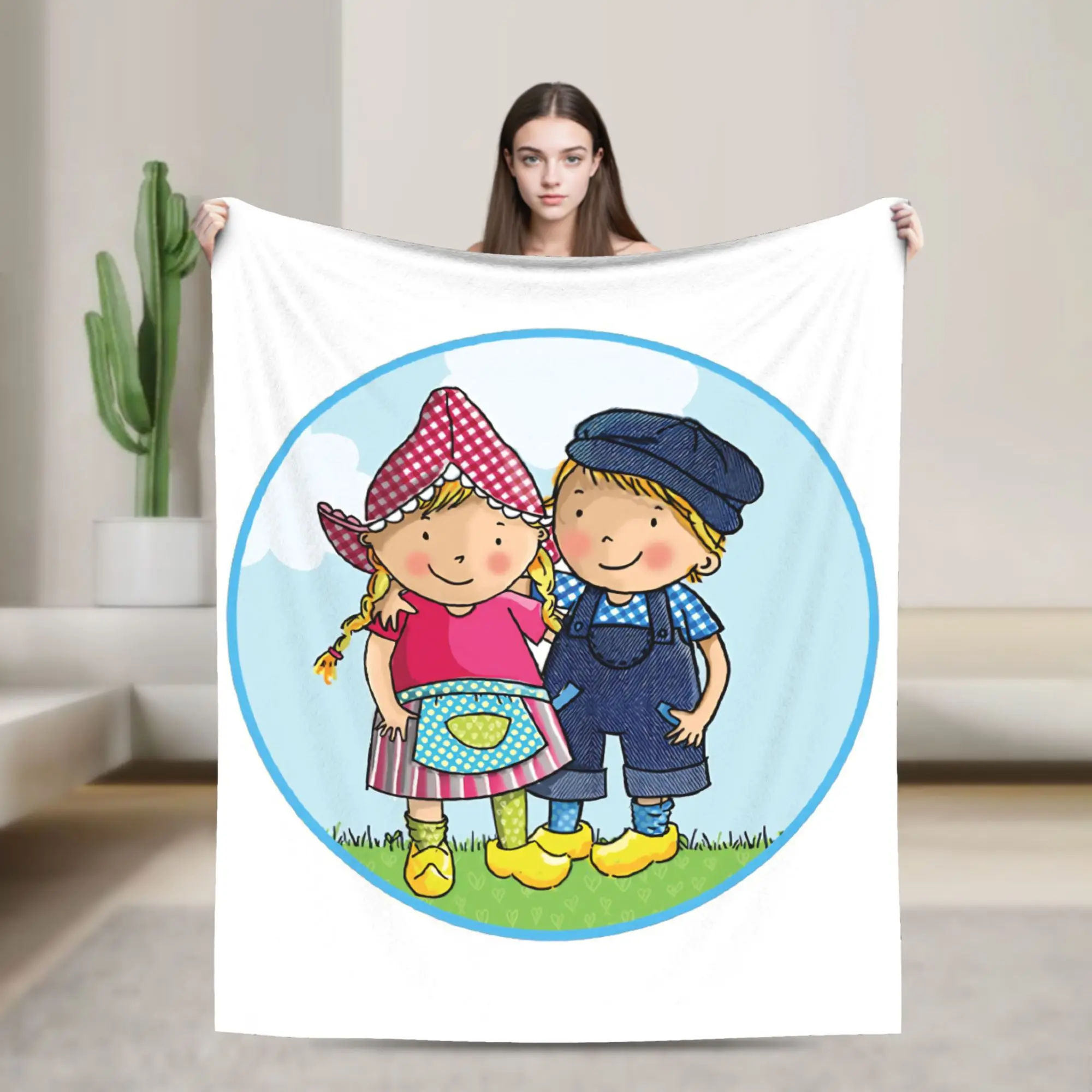 Super Soft Anime F-Fien & Teun Throw Blanket Premium Flannel Fleece Lightweight  Bed Blanket Warm Plush Blankets All Season Use