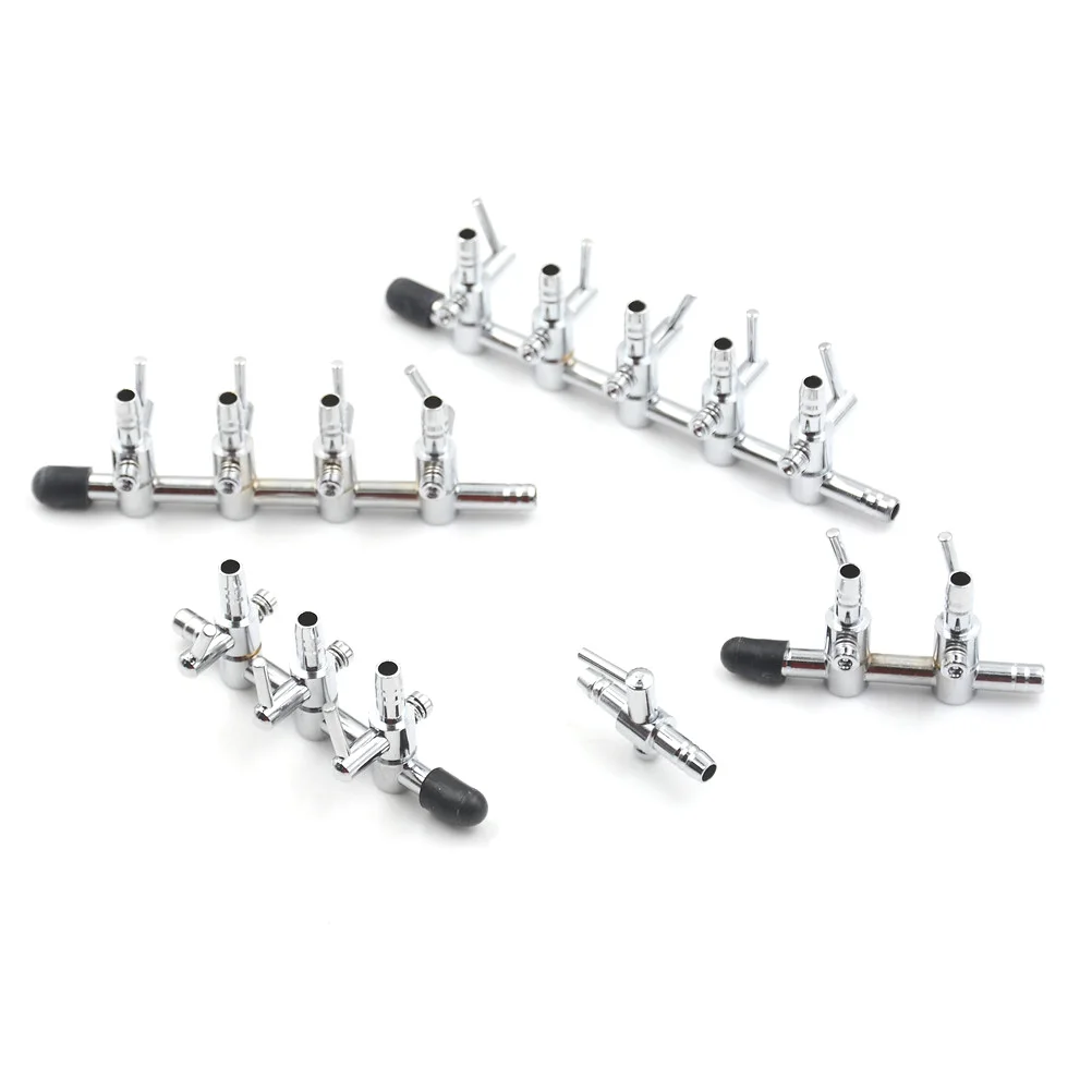 5 Stainless Stee Ways l Control Valve Air Pump Accessories Aquarium Tank Flow Tube Pipe Line Dropshipping