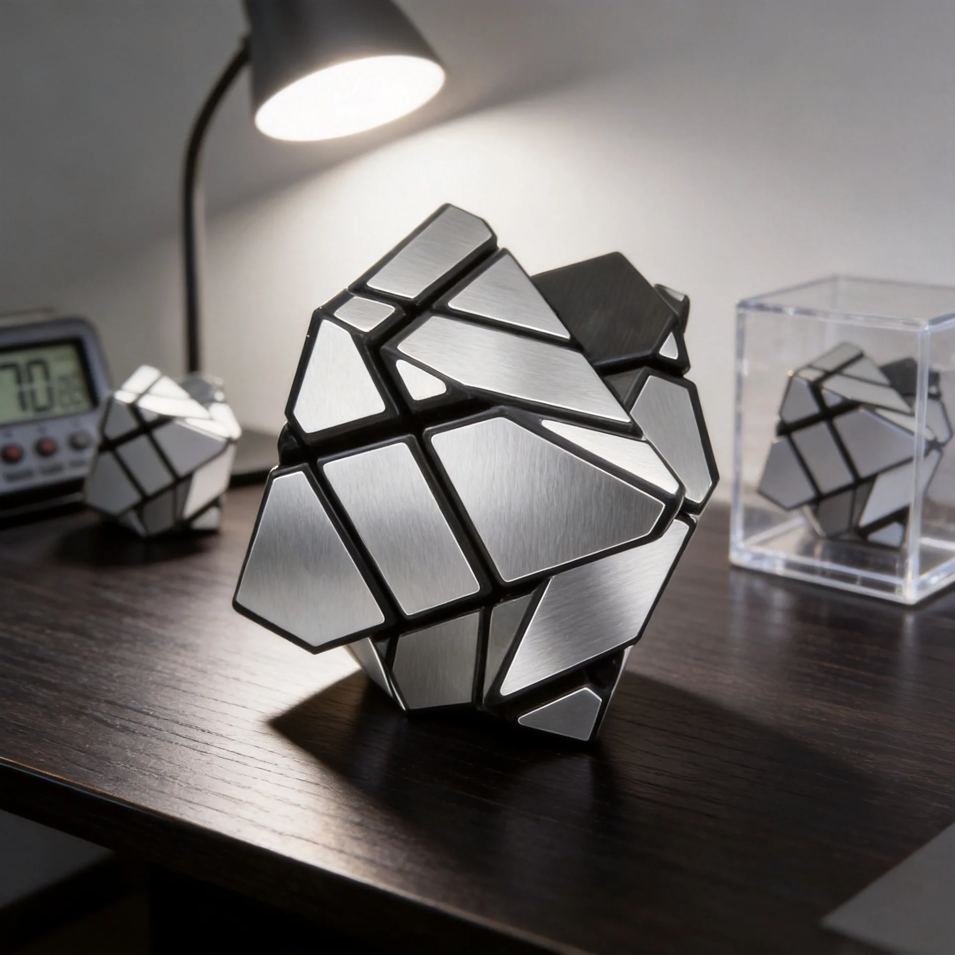 Ghost 6cm Cube Magico 3x3 Strange-shape Cube Magic Puzzle Hollow Sticker SpeedCube Educational Toys Ghost Cube