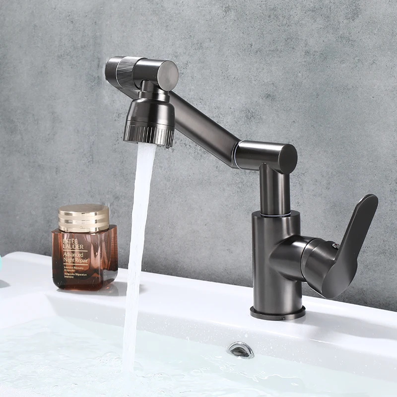 Multifunction Bathroom Faucet Antique Bronze Sink Faucet Hot Cold Water Mixer Crane Deck Mounted Universal Water Taps