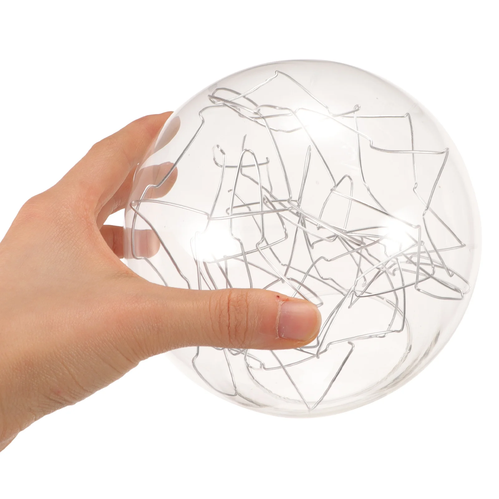 

Прозрачный стеклянный абажур-шар для потолочного светильника с одним отверстием, декоративный каркас для подвесного светильника