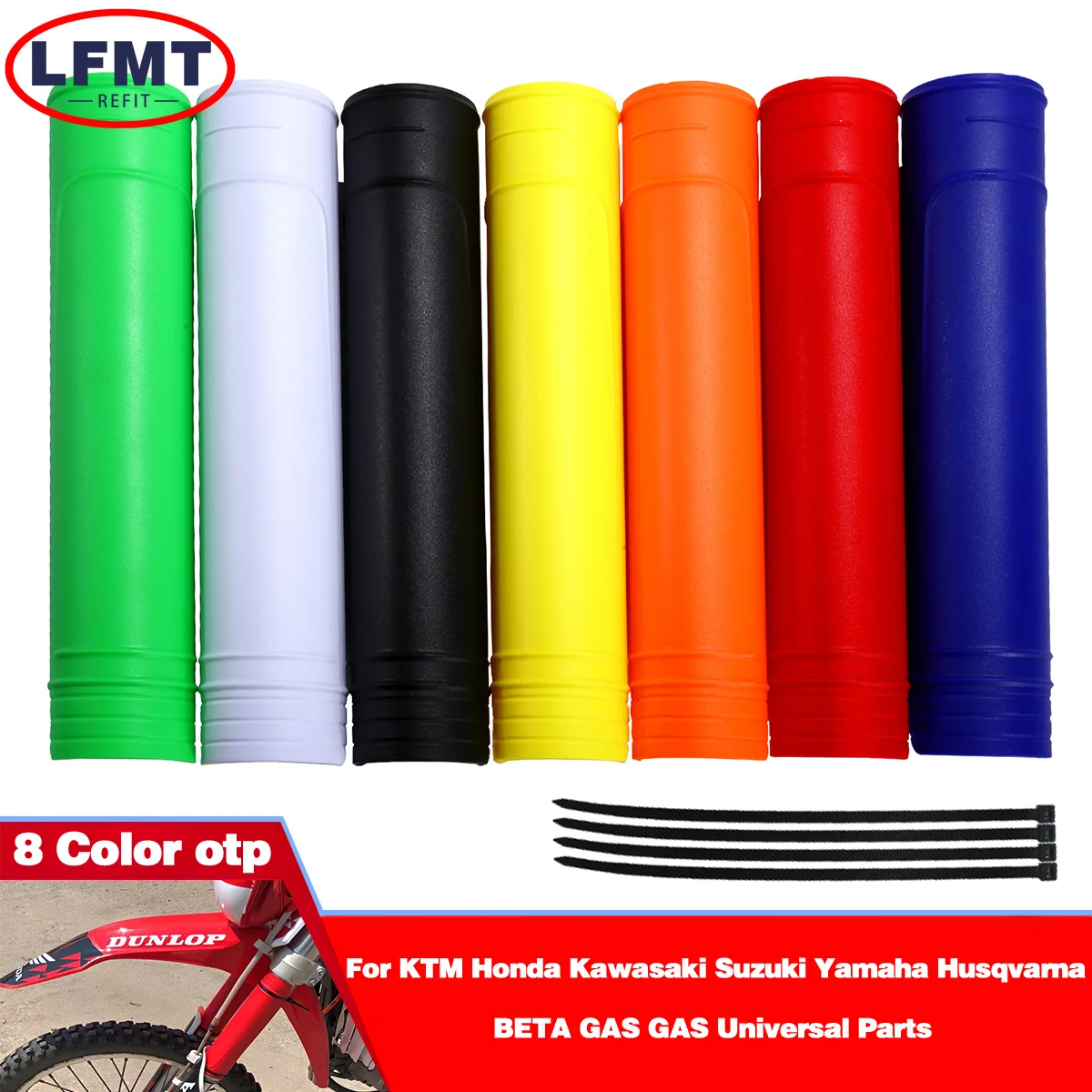 

Universal Motorcycle Fork Plastic Cover Shock Absorber Guard Protector For KTM Honda Kawasaki Suzuki Yamaha YZ450F WR250F YZ250F