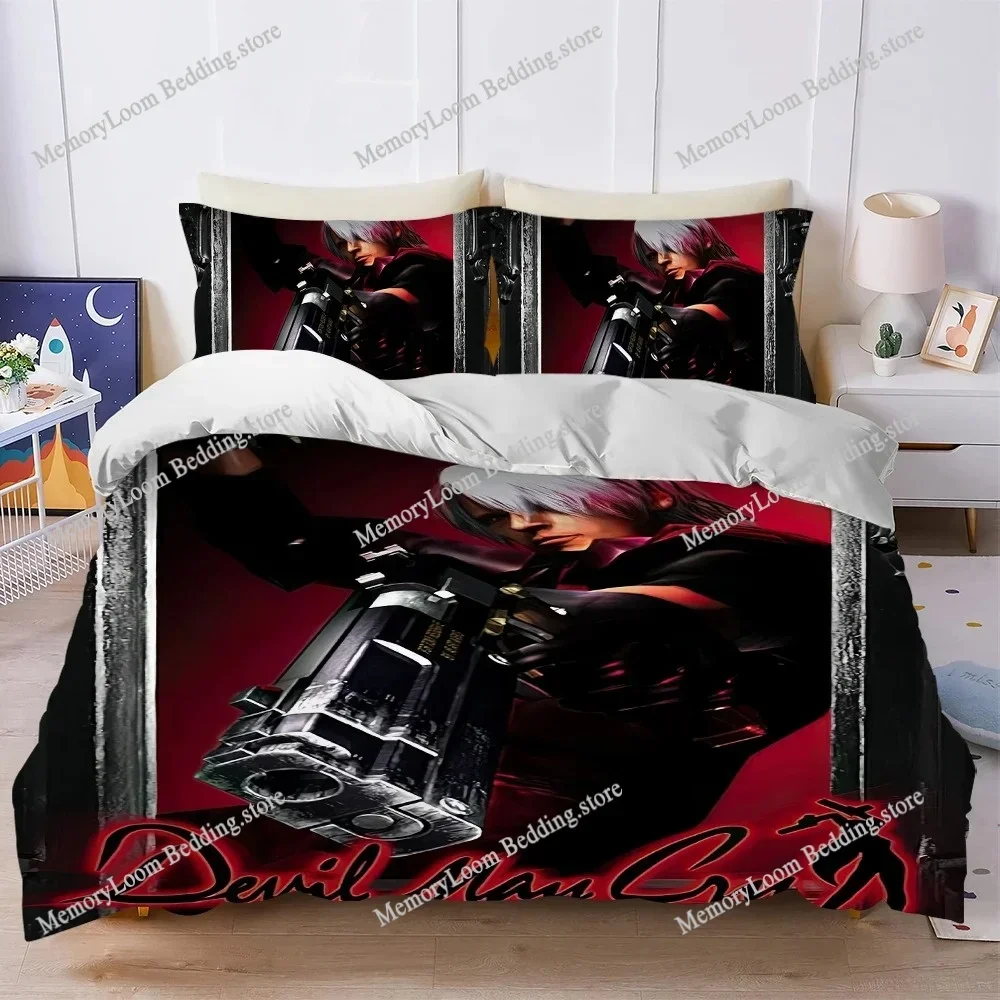 Game D-Devil May Cry Cool Duvet Cover Set Home Style Bedding Soft Laundry Cotton Bed Four Seasons Student Dormitory Luxury Gift