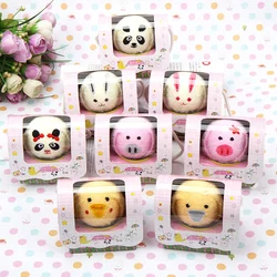 1pc Cartoon Pig Rabbit Kids Cake Towel Party Costume Wedding Birthday Party Favors Gifts Party Supplies Kids Gift Animals