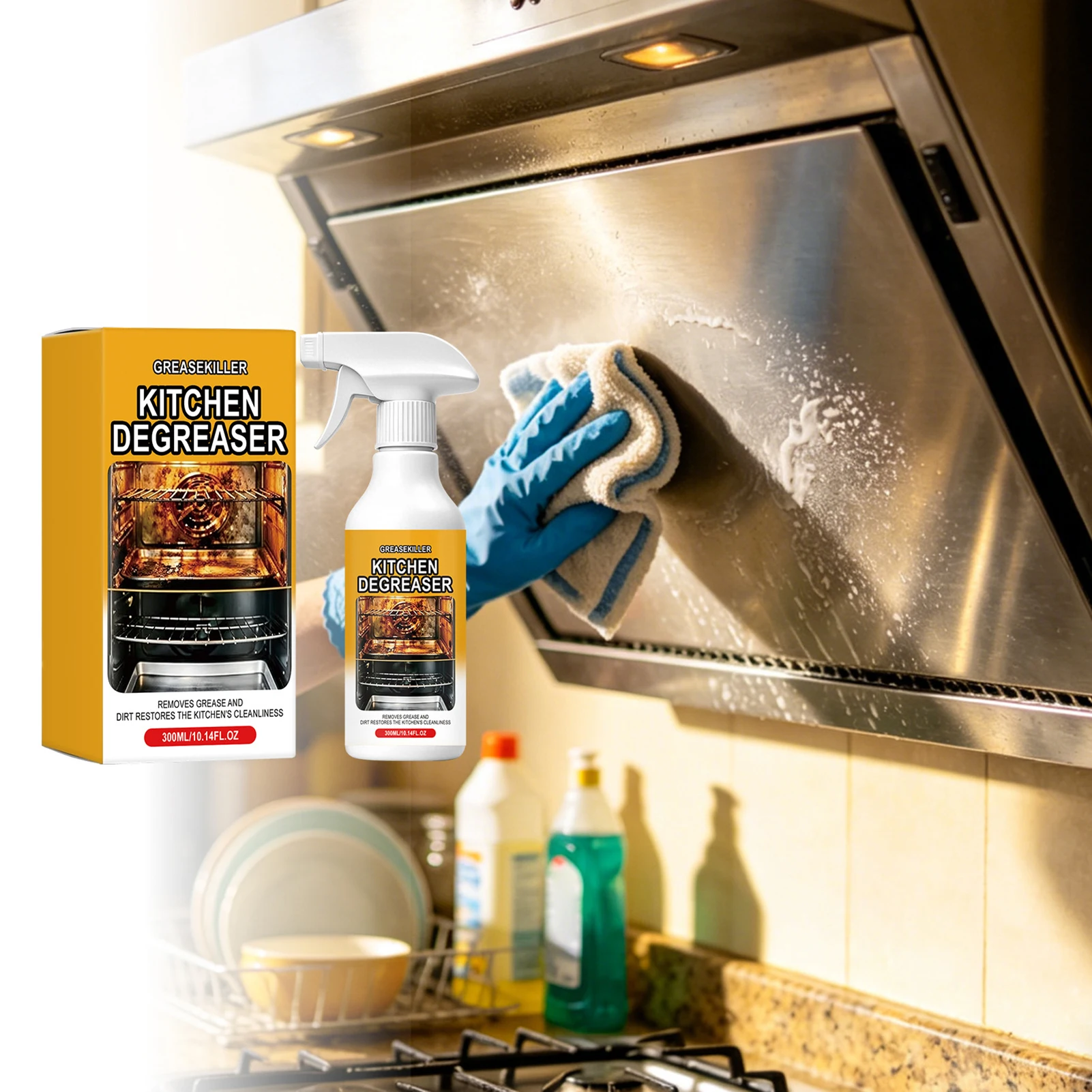 Commercial Kitchen Grease Cleaner - Środek do usuwania tłuszczu z grilów,