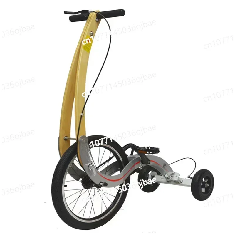 20 Inch Large Wheel Folding Fitness Standing Bike, Full Body Exercise, Half Bike Exercise, Balance Training