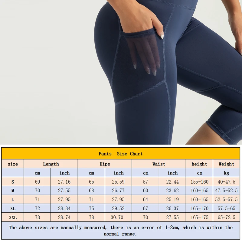 Capri 3/4 Gym Seamless Leggings High Waist Calf Length Women's Yoga Pants with Pocket Fitness Workout Jogging Push Up Slim Pants