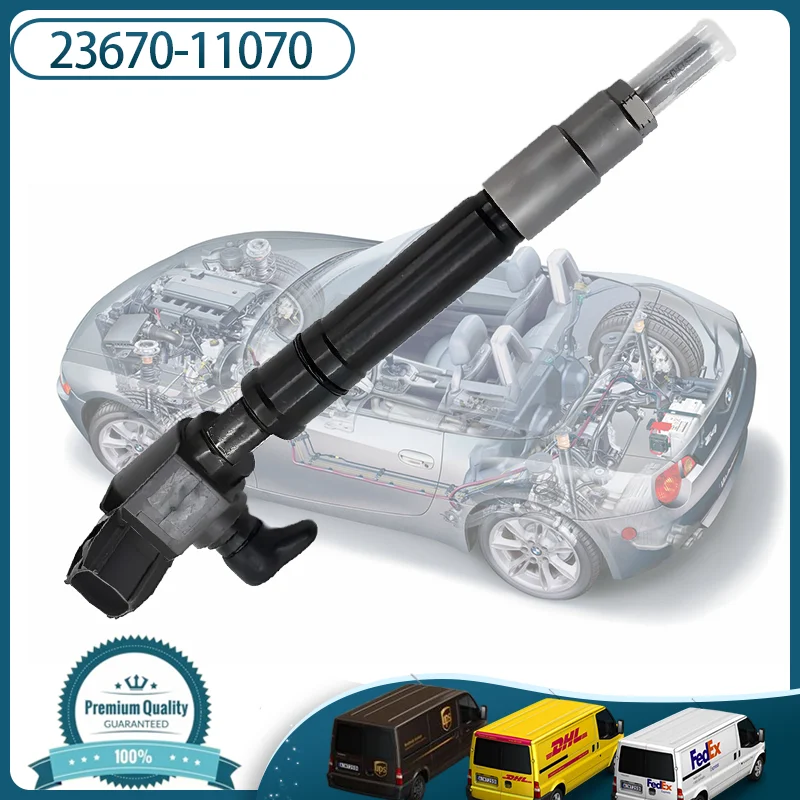 

23670-11070 Common Rail Fuel Injector 2367011070 Injector Nozzle Assembly for Toyota Hulix Truck 2.8L 1GD-FTV 2GD Diesel Engine