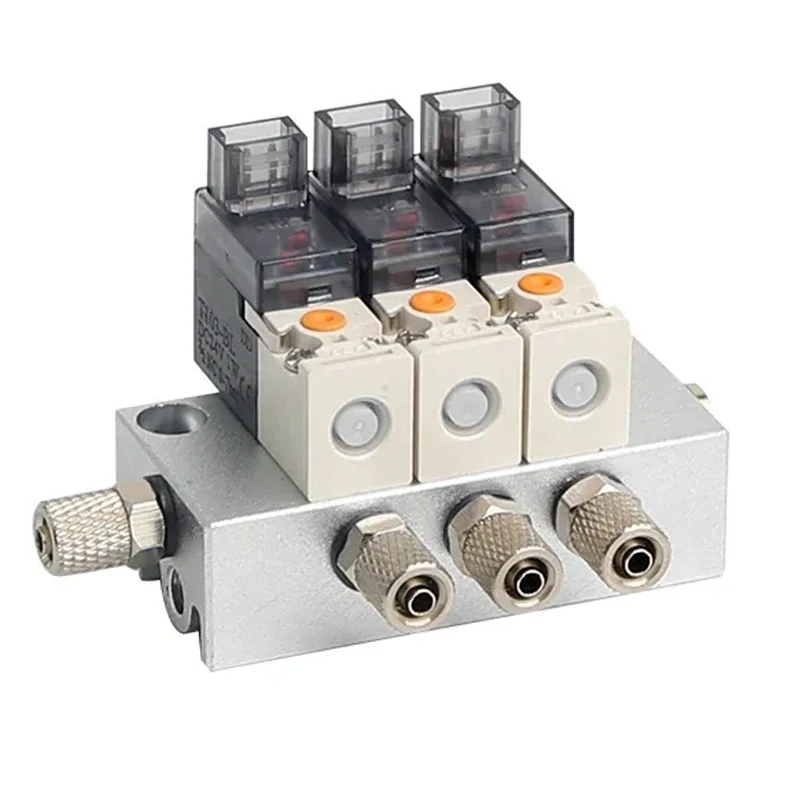 

12V 24V 220V miniature Pneumatic Solenoid Valve Combination Positive pressure negative pressure use 2/3 way NC Valves