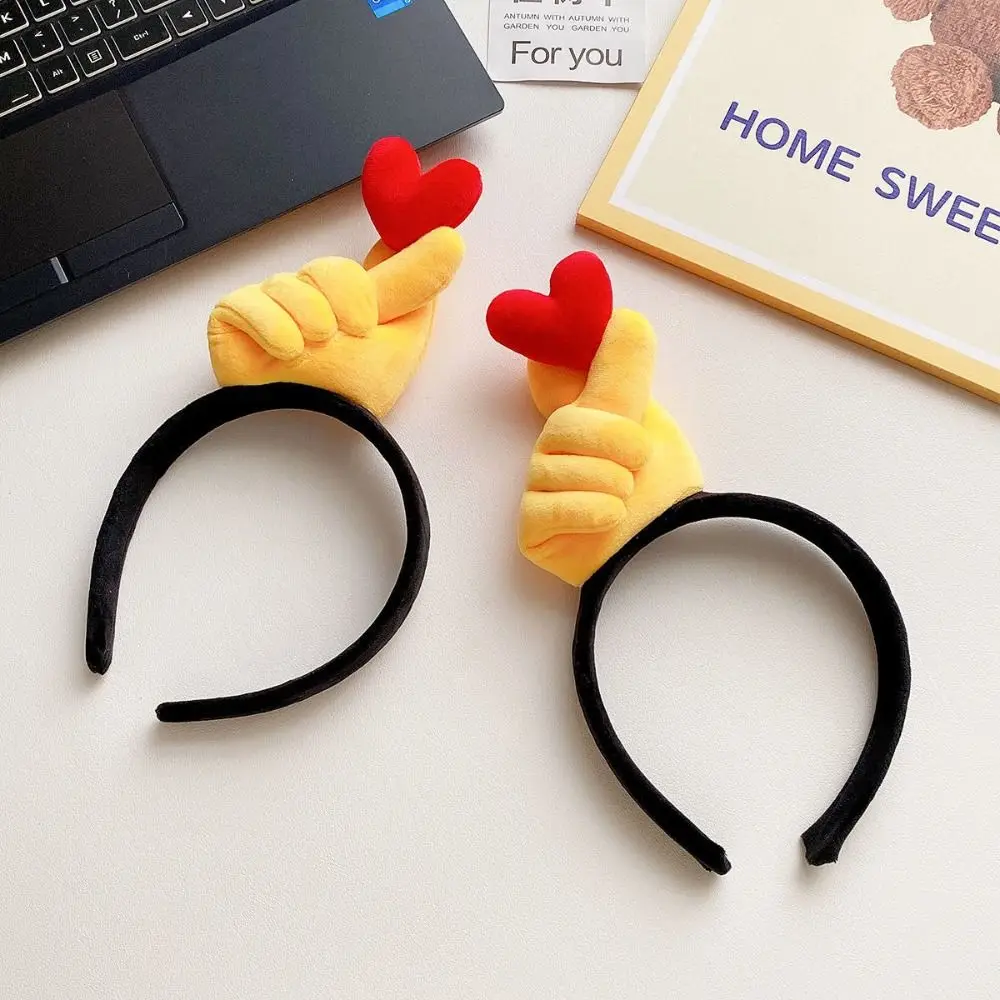 

Sweet Funny Gesture Headband Hand Heart Give the Thumbs-up Hairband Party Dress Up Hair Ornament Cosplay Hair Hoop Decoration