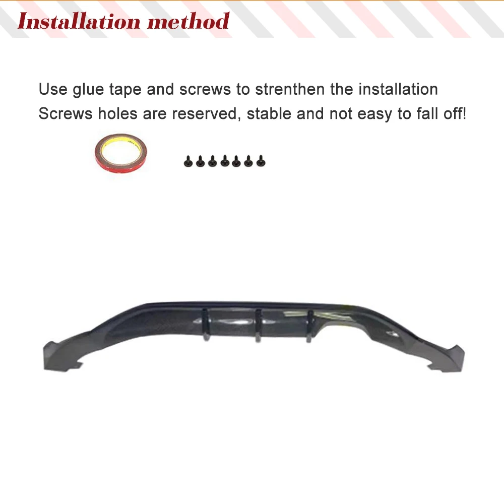 Car Rear Bumper Diffuser Splitters for Mazda MX5 MX-5 ND Miata 4th Generation PU Black Primer Car Rear Diffuser Tuning Diffuser
