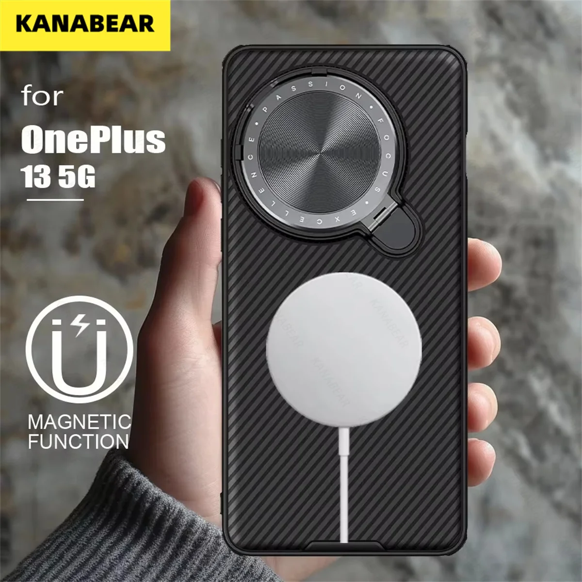 

for OnePlus 13 5G Case CamShield Prop Magnetic Case with Stand Camera Case for One Plus 13 Protection Lens Cover