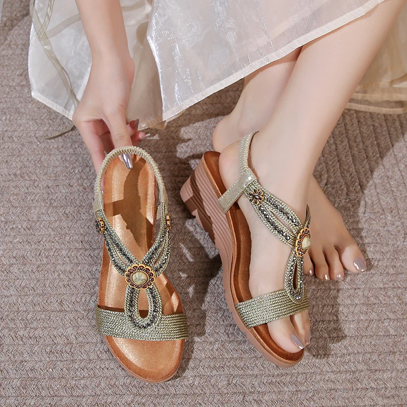 

Minimally women's sandals are elegant, comfortable, soft soled, non slip, suitable for casual travel, vacation, and slope heels