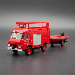 Ixo 1:43 Truck Fire Engine Saviem TP3 + Boat Diecast Car Model Metal Toy Vehicle