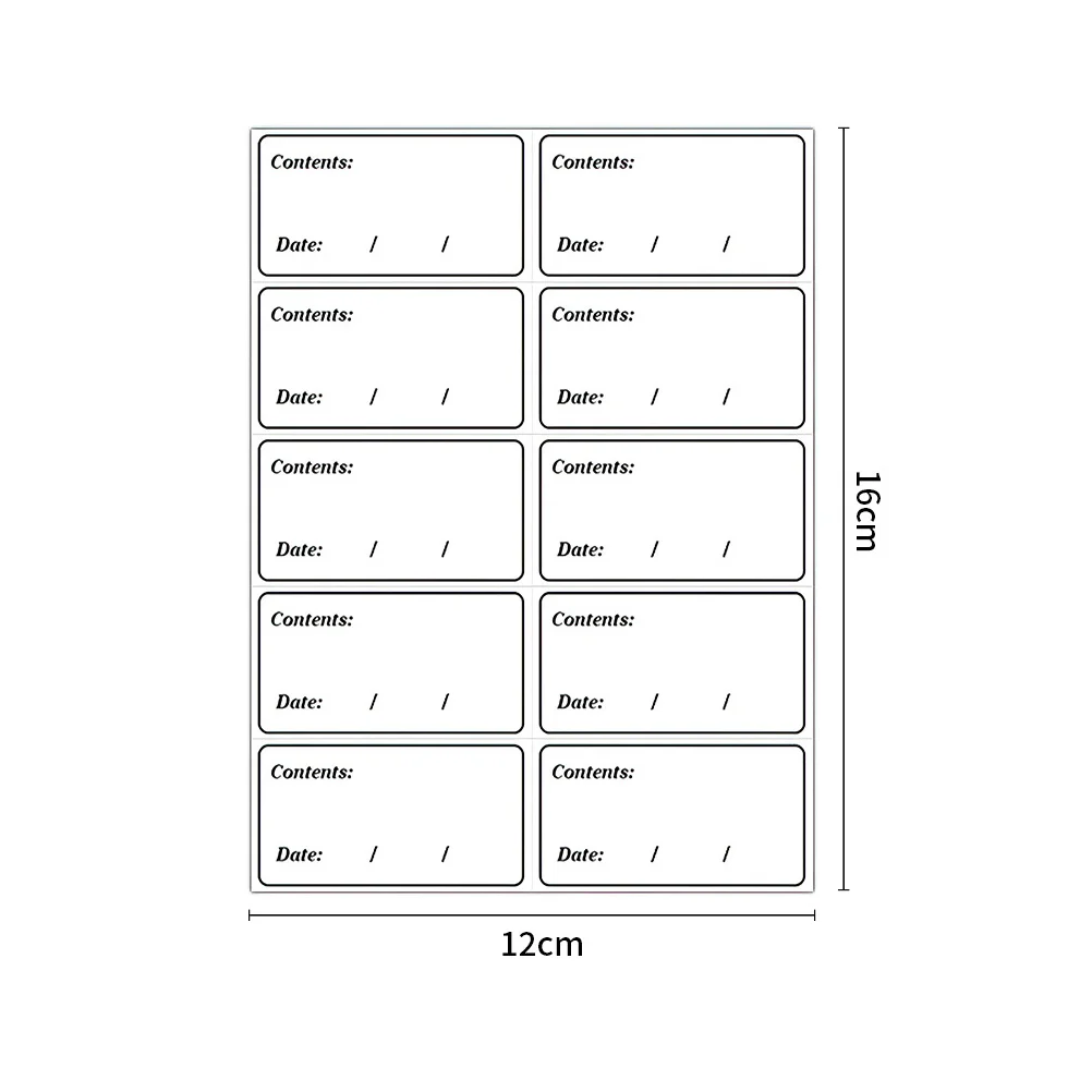 200 Pcs Sticker Food Date Stickers Waterproof Fridge Labels Pvc Self-adhesive Freezer