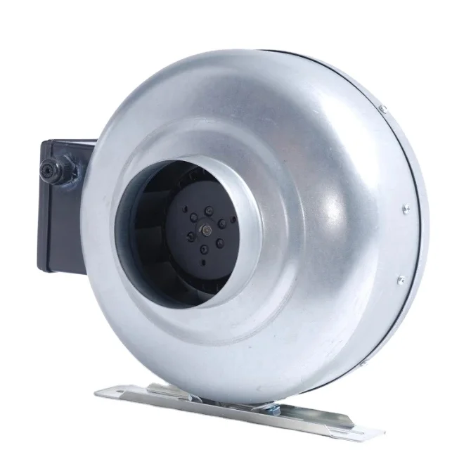

160mm AC Single Phase Industrial Duct Fan For Ventilation Support Color Customized IP55 2100rpm 650m3/h