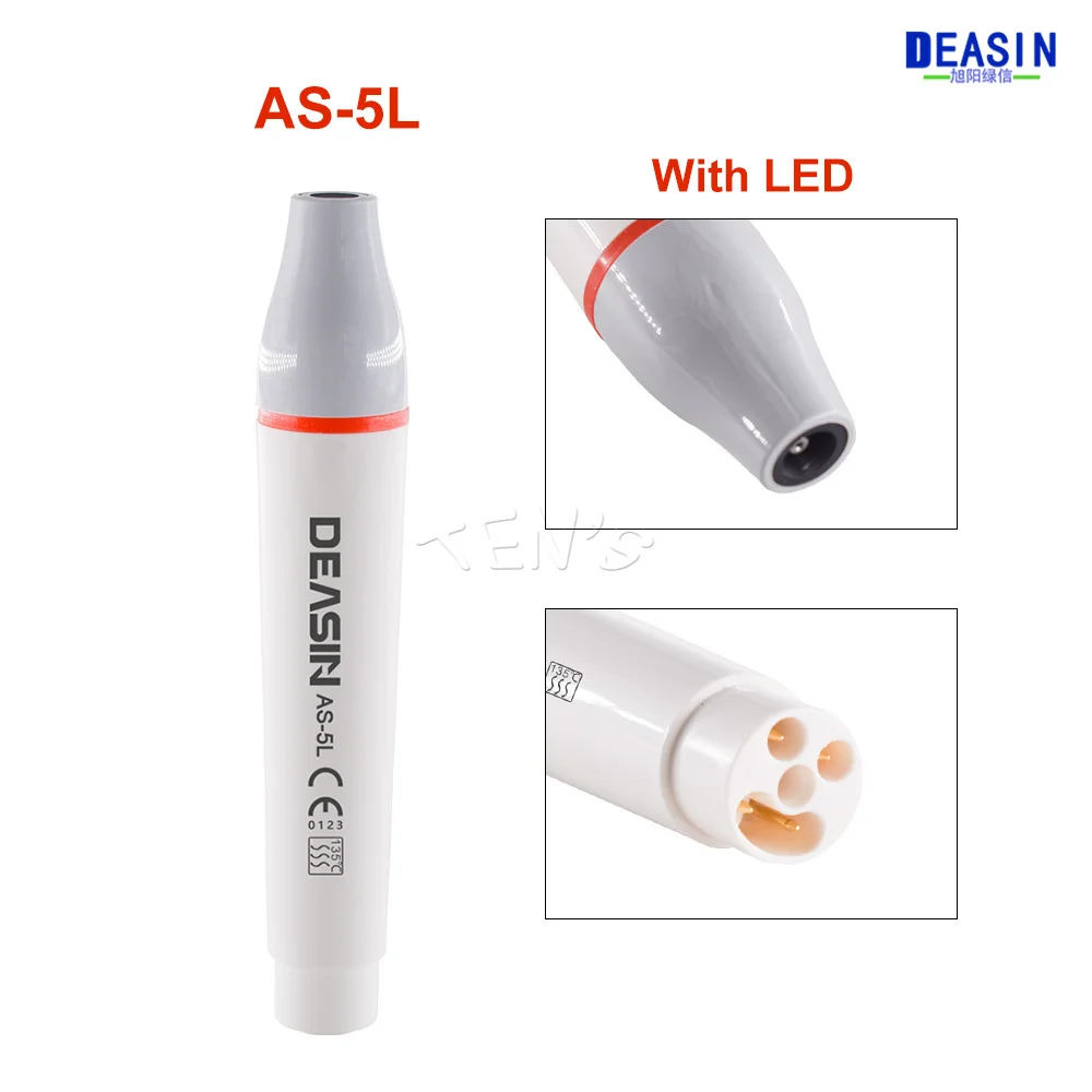 Raspador piezo ultrassônico dental, peça de mão, ultrassom, dentista, alça led, adequado para alça, ferramenta de clareamento dental oral