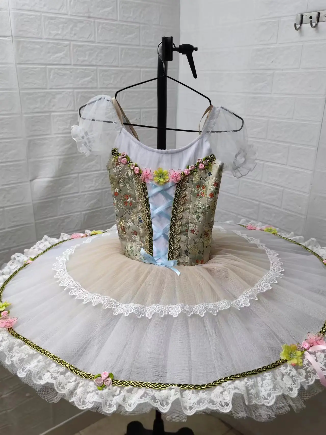 Tutú profesional de hada lila para adultos y niños, falda de tutú de rendimiento de Pachita, La Bella Durmiente