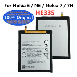 HE335 Original Phone Battery For Nokia 7 Nokia7 N7 / Nokia 6 Nokia6 N6 TA-1000 TA-1003 TA-1021 TA-1025 TA-1033 TA-1039 3000mAh