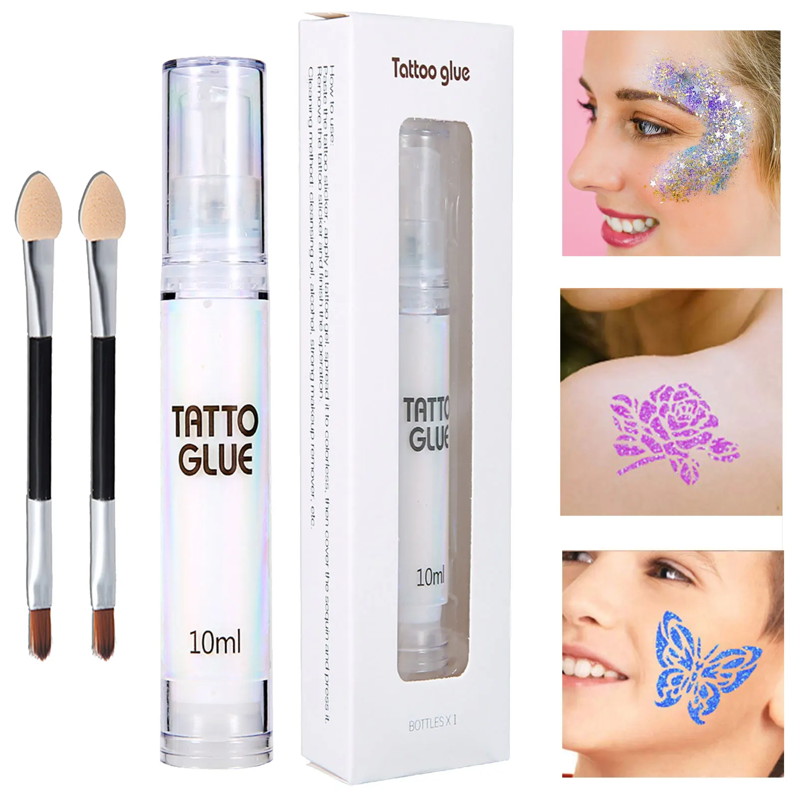 NEW Tattoo Glue Eye Glitter Primer Gel Sequined Primer Makeup Cream Waterproof Sequin Glitter Eyeshadow Glue Korean Cosmetics