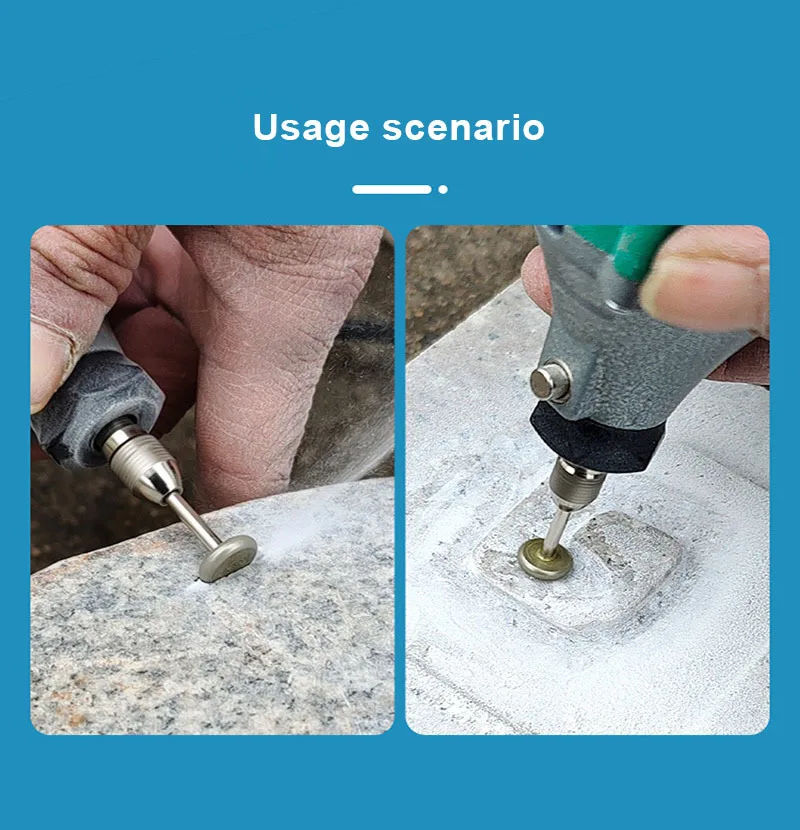 6 Stück Dremel Zubehör Schleifköpfe Fräser 3mm Schaft Jade Stein Schnitz- Polier- und Gravierwerkzeuge – Detail 2
