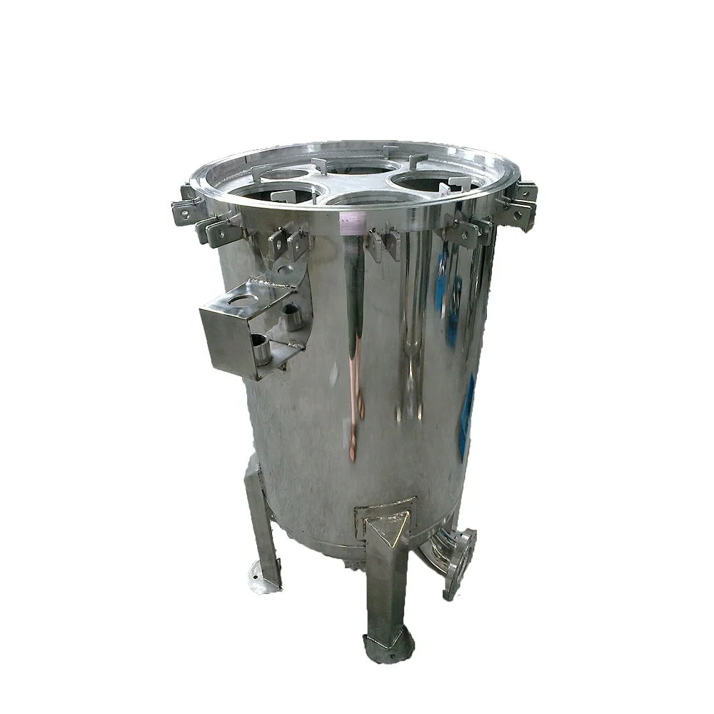 SS304 Multi Bags Filter Housing Food Stage Water Treatment Stainless Steel Bag Filter Housing for Beverage Wine Beer Filtration