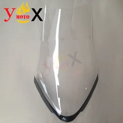 Scooter Motorcycle Clear 4MM Rised Windshield Windscreen Airflow For Suzuki Skywave Burgman AN400 AN250 2008 2009 08 09