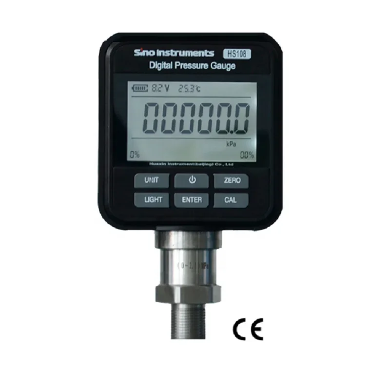 

HS108 Accuracy 0.025%F.S Digital Pressure Gauge Manometer 0~200bar 0~350bar 0~400bar 0~700bar -1~0bar 0~0.6bar 0~1.6bar