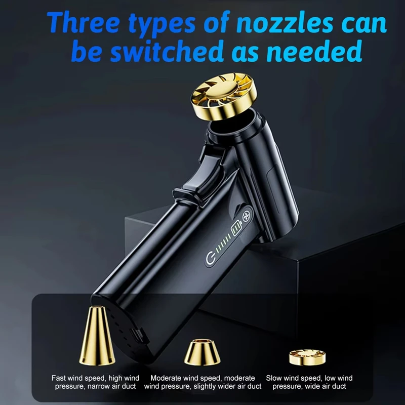 Afbeelding 7: Xiaomi Elektrische Turbo Jet Blower 1000000 RPM Krachtige Luchtblazer Borstelloze Motor 68 m/s Wind USB Oplaadbare Handheld Jet Blower