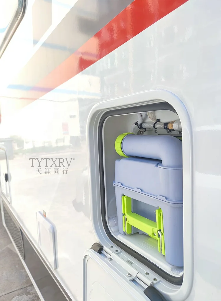 12V 22L RV Swivel Toilet With Hatch & Retractable Water Tank Portable Electric Cassette Toilet For Camping Boating Marine