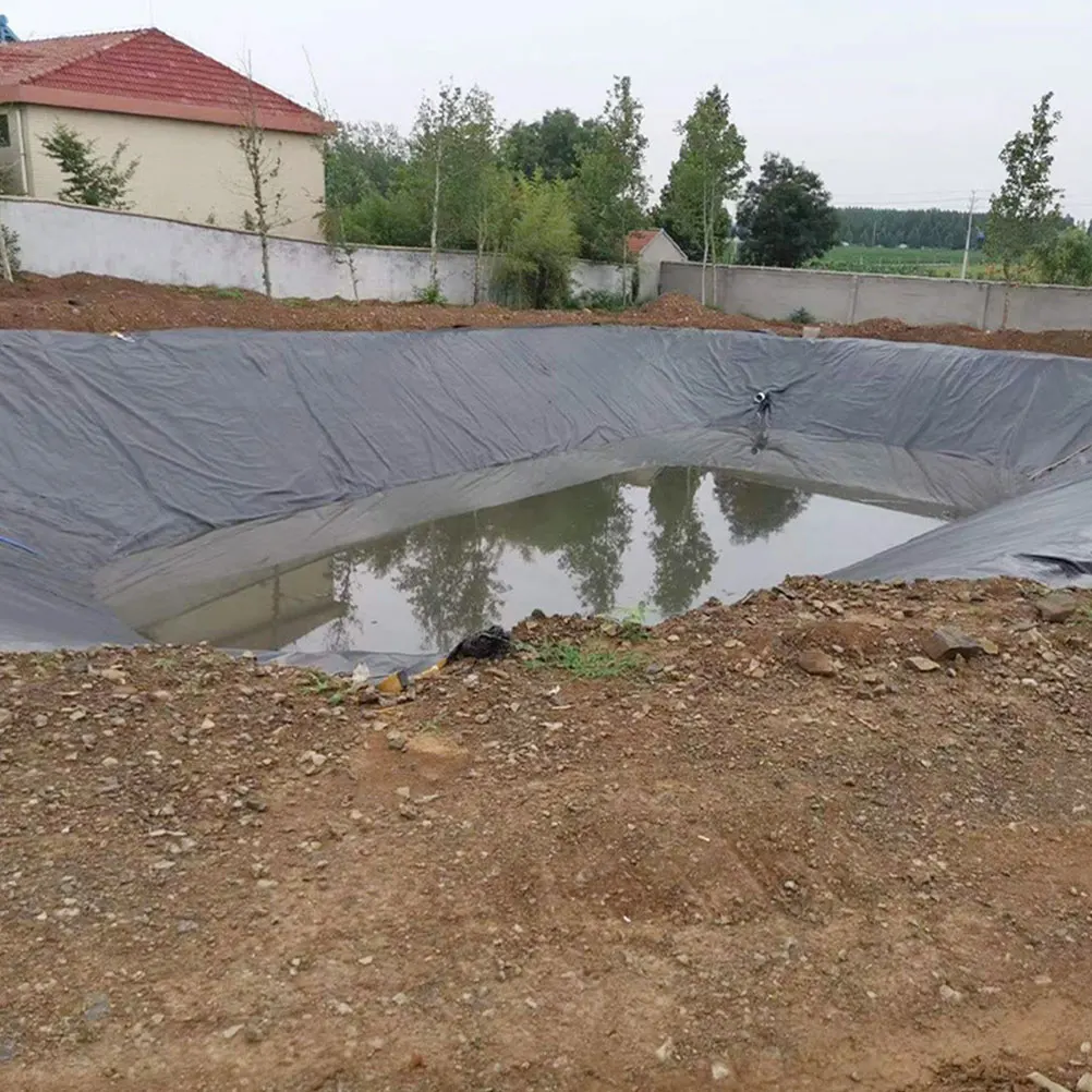 

HDPE Pond Liner 25m x 3m Black Impermeable Membrane Fish Ponds Water Gardens Backyard Waterfalls Soil Blocker Waterproof Cloth