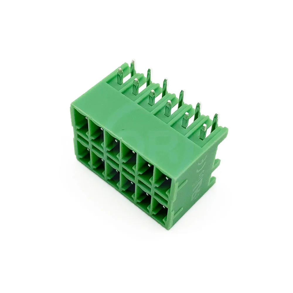 (5 pcs) KF 2EDGKRH 3.5MM 3.81MM Double Row Curved Pin Socket 15EDGKRH 3.5 3.81 Plug-in Terminal Block 2EDGKRH-3.5/3.81 2~18Pin