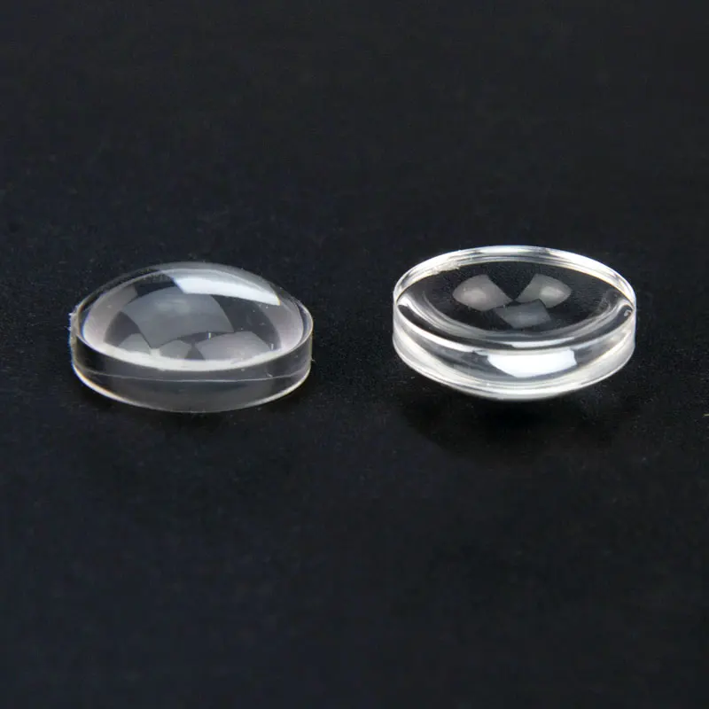 5PCS 16mm Optical Acrylic Plastic Aspheric Focal Length 18mm Plastic LED Plano Convex Lens No Edge Height 6.5mm