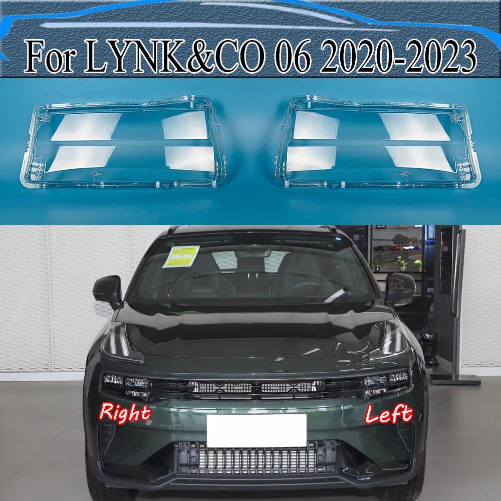 

For LYNK&CO 06 2020-2023 Headlamp Transparent Cover Lamp Shade Headlight Shell Lens Plexiglass Replace Original Lampshade