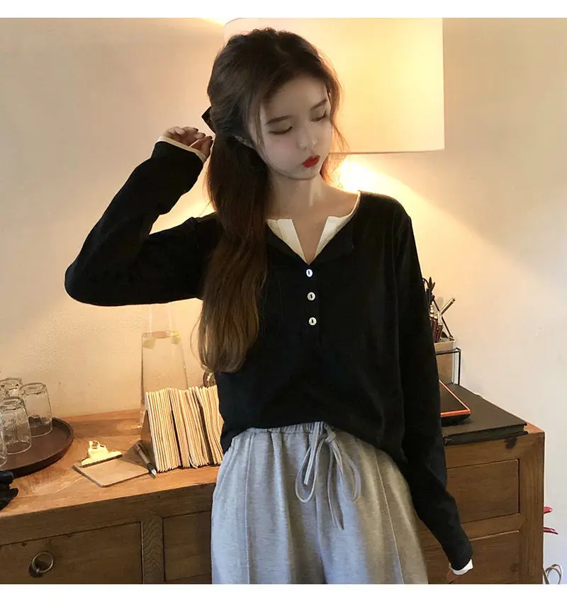 Sweatshirts Woman Clothes Art Spliced Brown Yellow Pocket-Designed Gentle Girl Cerulean Green Lace Young Ruffled Grey Fiber