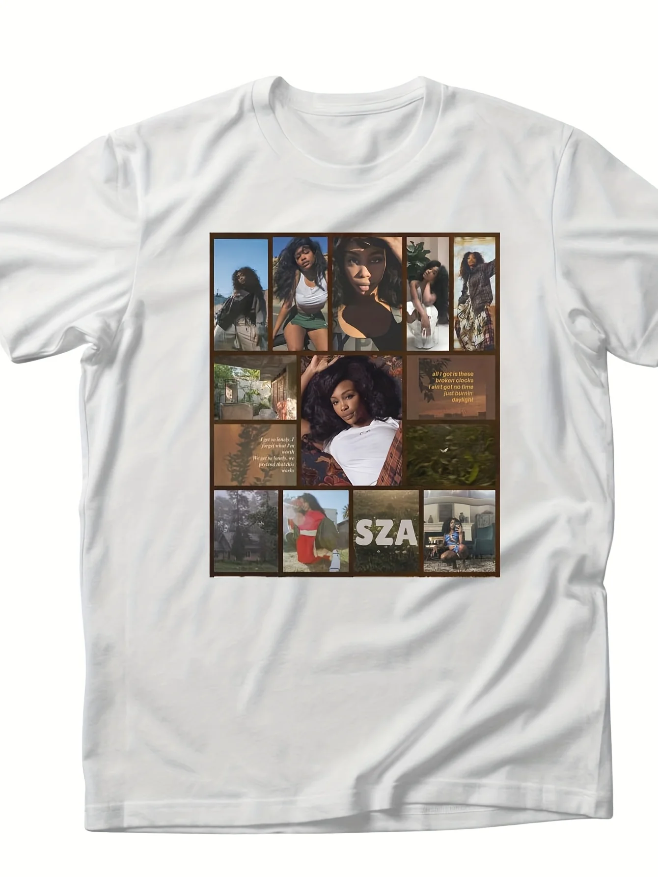 

rap tour merch, concert r and b T-Shirt, szas shirt, hip hop tee (medium)