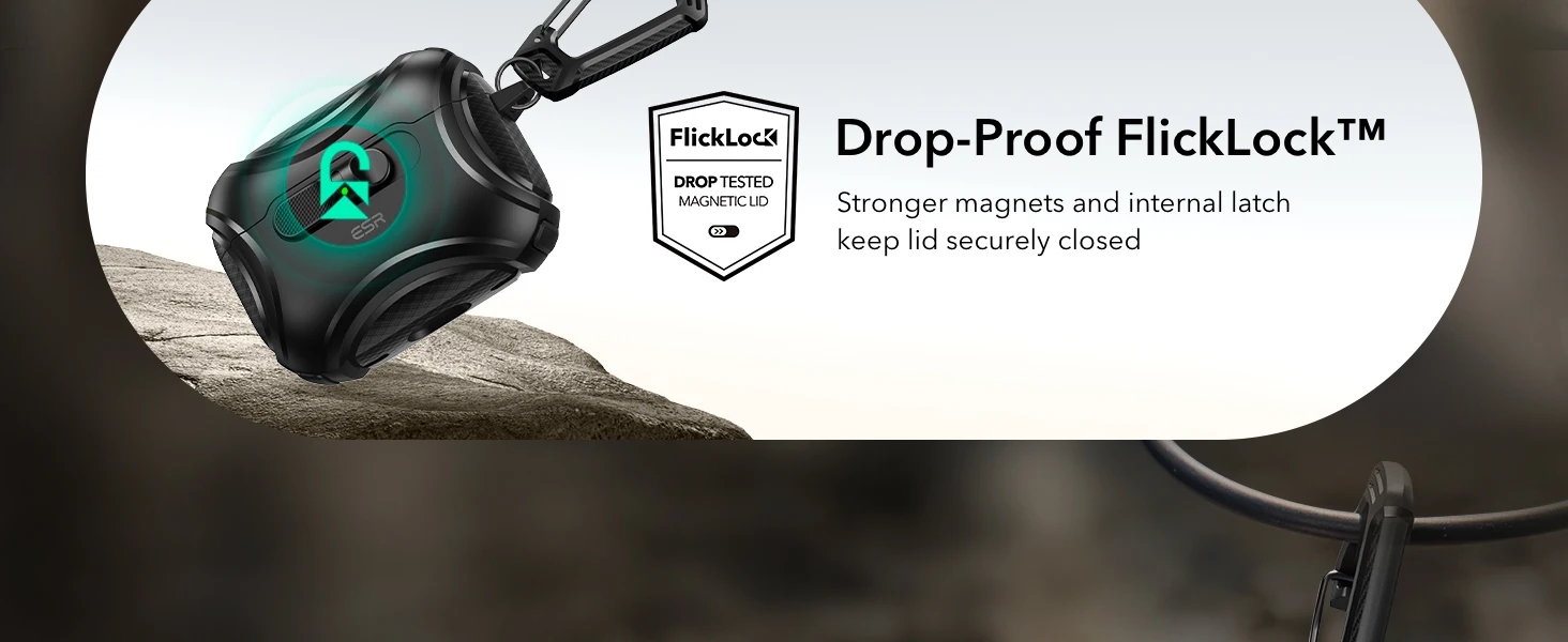 ESR für AirPods Pro 3 Hülle (2025) Sichere FlickLock Ultimate Kopfhörerhülle für AirPods Pro 2./1. Gen & Airpod 4/5 (2024/2026) – Detail 4