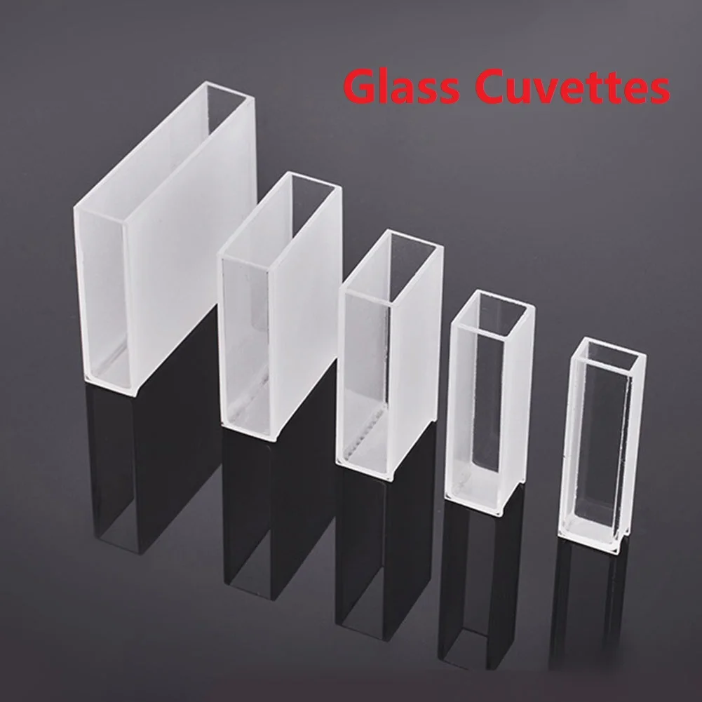 Home Industry Glass Cuvette Cuvette 340-2500nm Accessories Replacements 300℃/556℉ For 751/722 Spectrophotometer