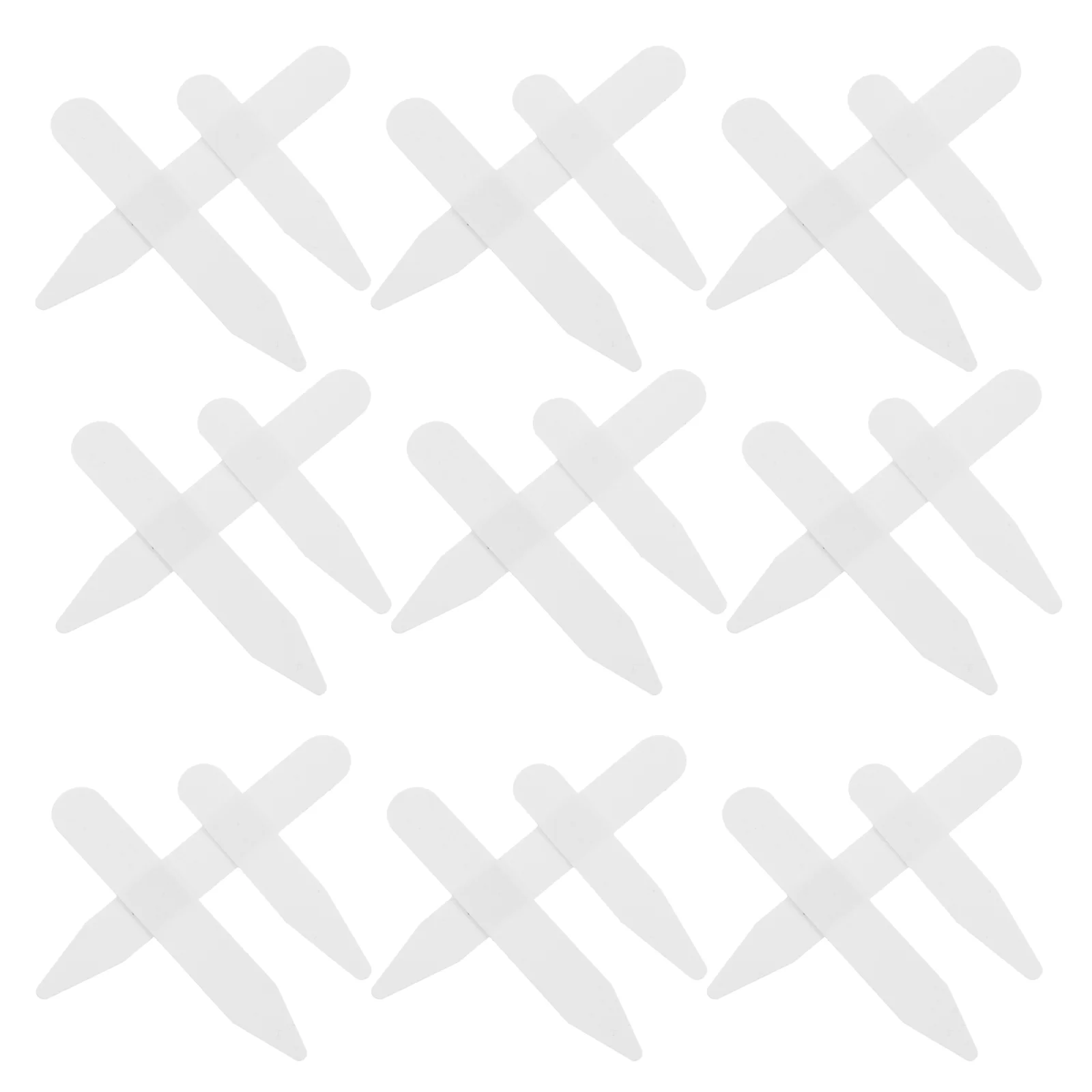 200pcs White 5CM 6 5CM 7CM Sizes Stay Keep Stiffener Crisp Men Dress Shirt Accessories Collar Plastic Collar Stay Bone