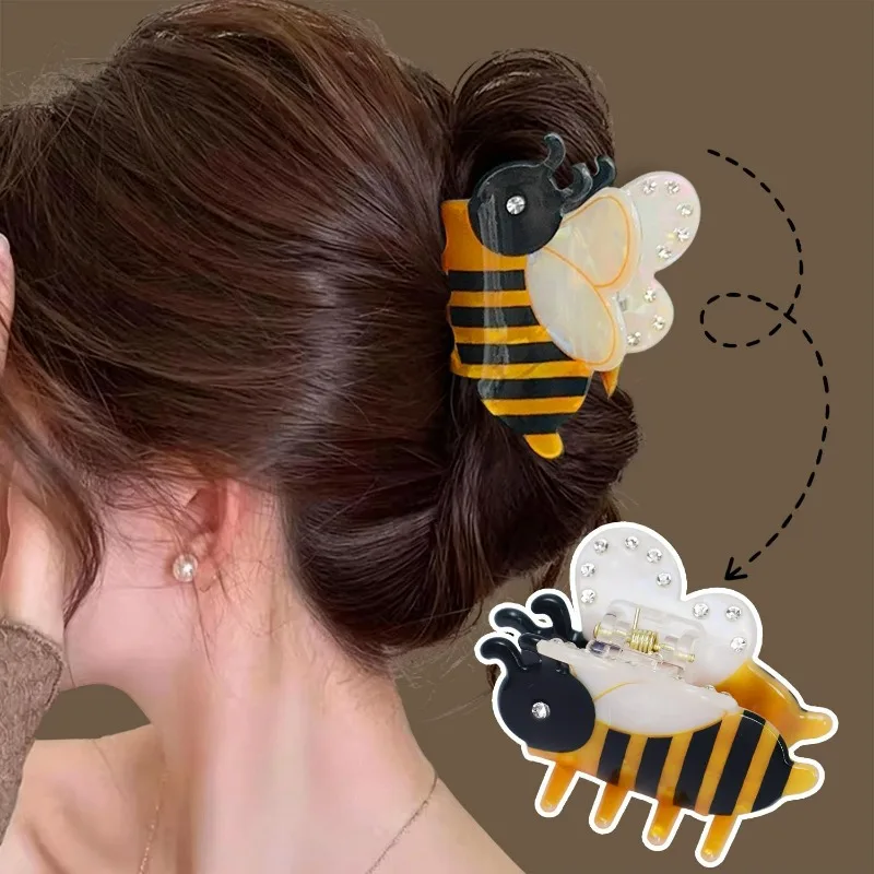 presilha-de-cabelo-de-acetato-de-qualidade-estilo-moda-com-design-de-abelha-pequena-garra-de-tubarao-animal-kawaii-desenho-animado-de-abelha-e-formato-de-bola-para-meninas