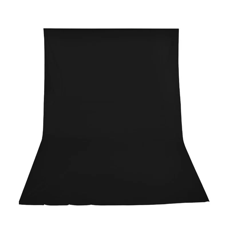 Infinite Black Cotton Muslin Photographic Background-3m x 5m